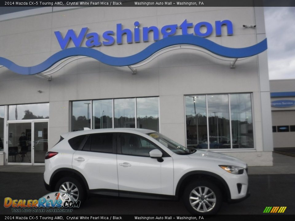 2014 Mazda CX-5 Touring AWD Crystal White Pearl Mica / Black Photo #2
