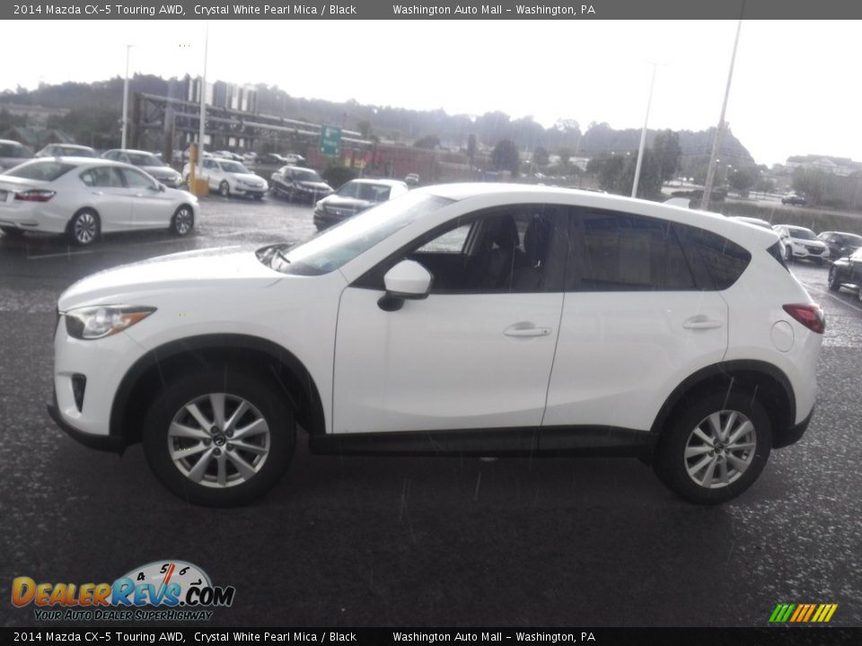 2014 Mazda CX-5 Touring AWD Crystal White Pearl Mica / Black Photo #6