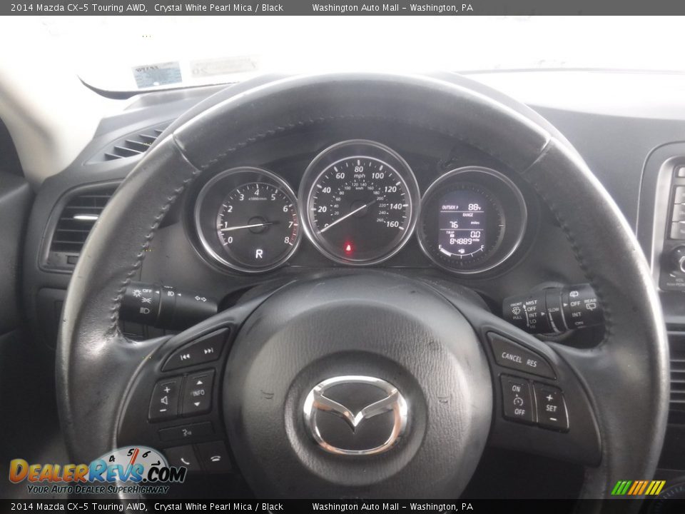 2014 Mazda CX-5 Touring AWD Crystal White Pearl Mica / Black Photo #19