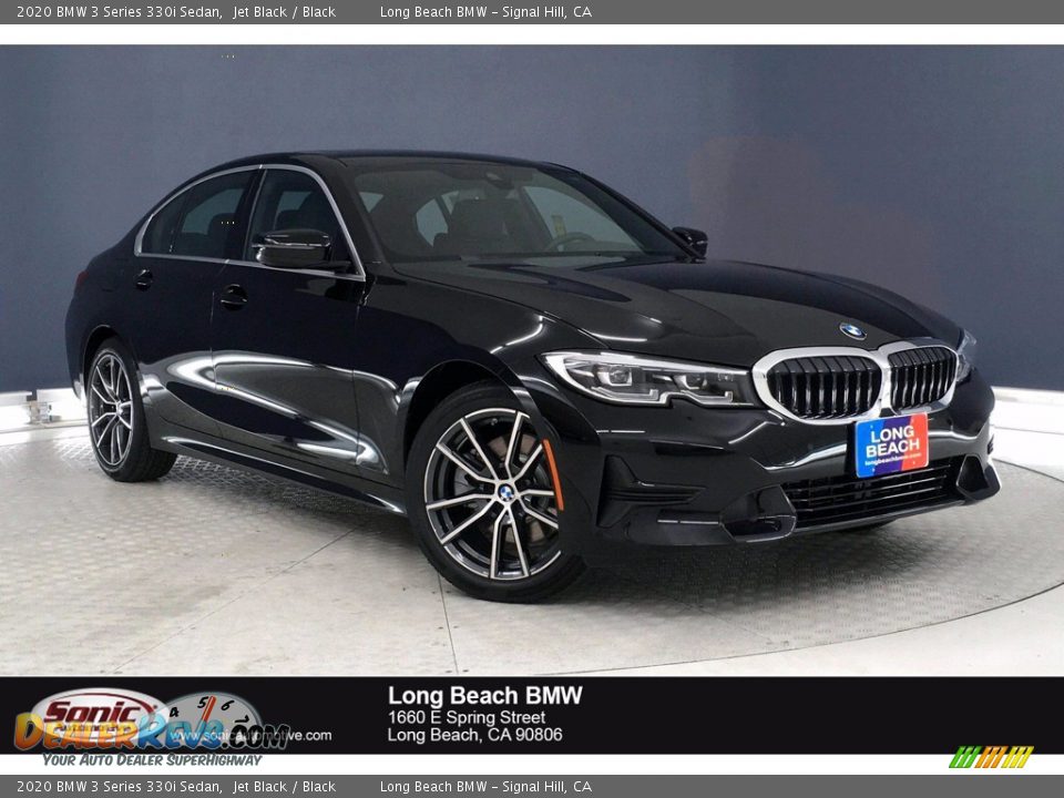 2020 BMW 3 Series 330i Sedan Jet Black / Black Photo #1