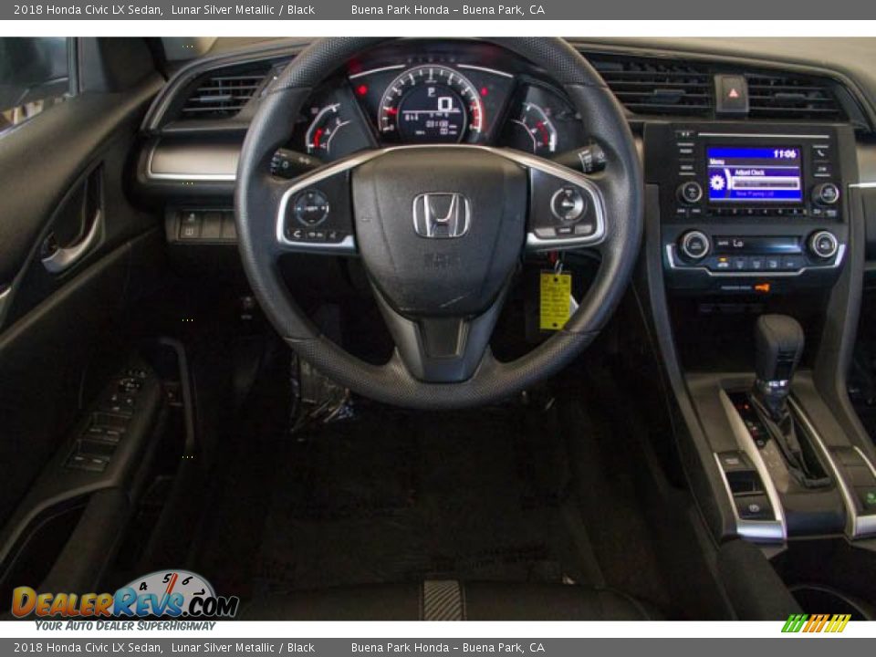 2018 Honda Civic LX Sedan Lunar Silver Metallic / Black Photo #5