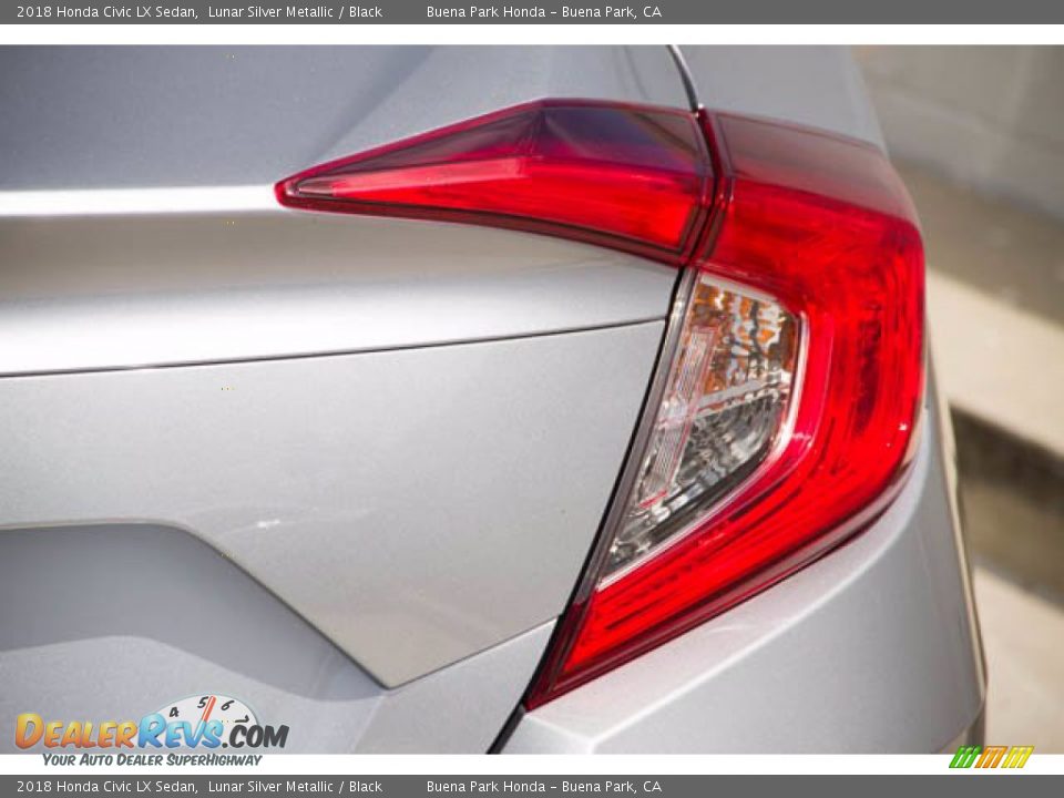 2018 Honda Civic LX Sedan Lunar Silver Metallic / Black Photo #13