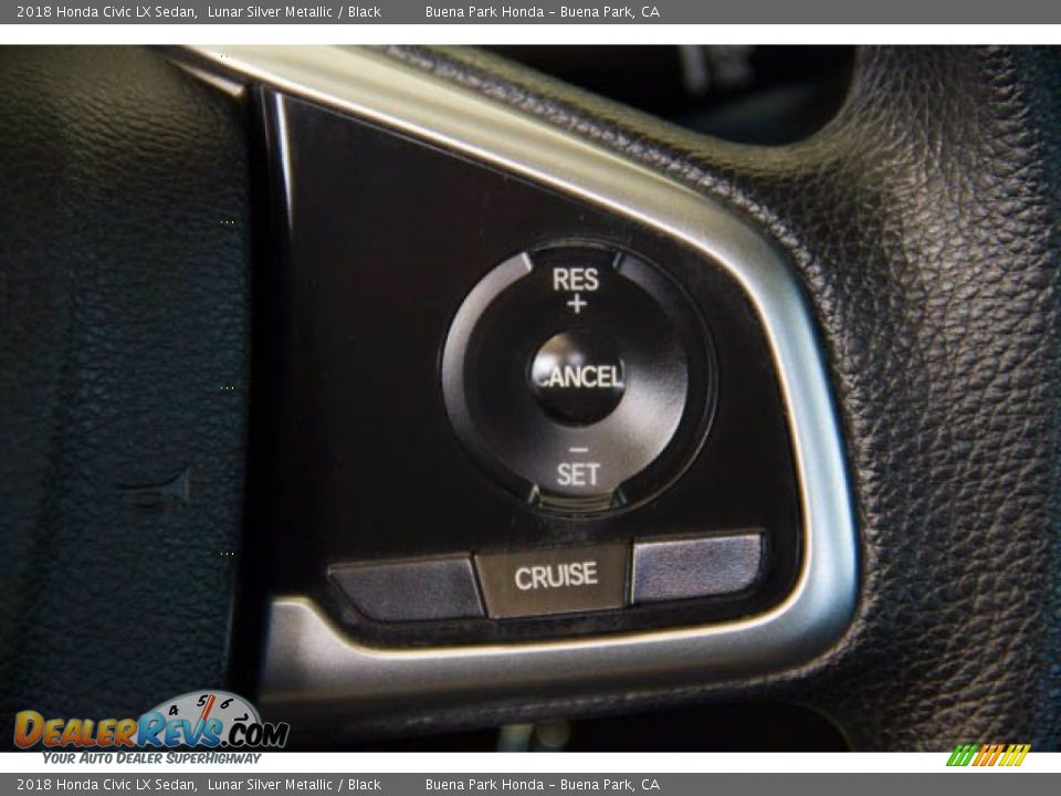 2018 Honda Civic LX Sedan Lunar Silver Metallic / Black Photo #17