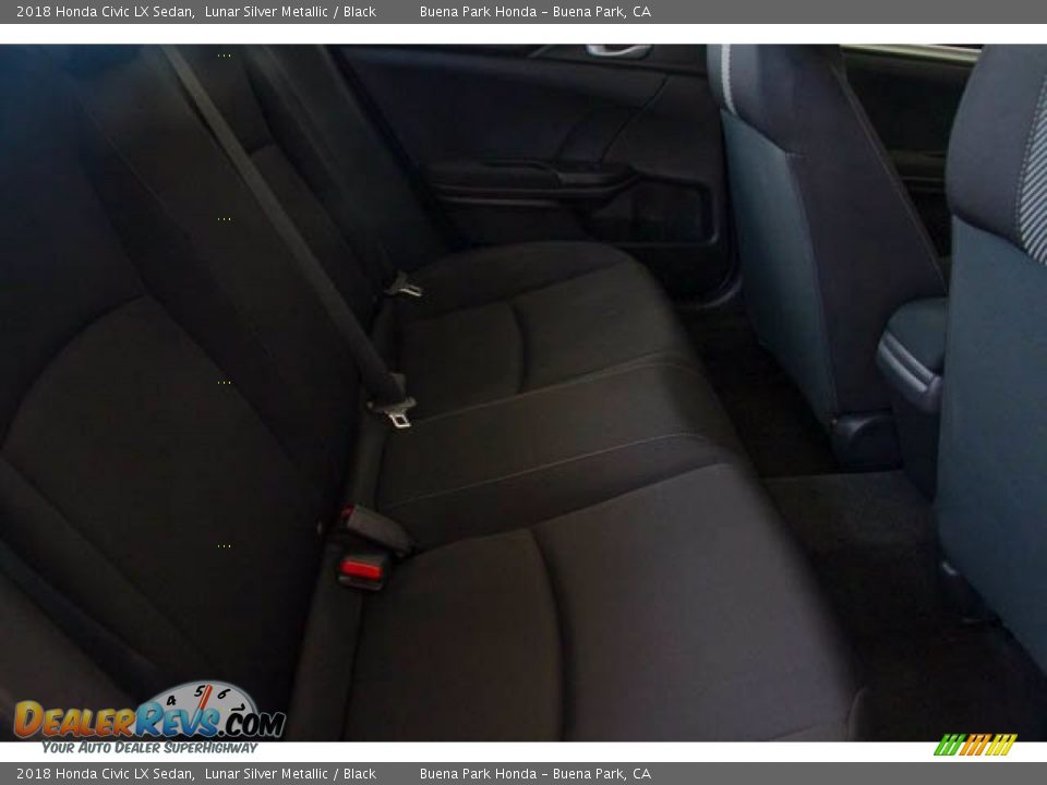 2018 Honda Civic LX Sedan Lunar Silver Metallic / Black Photo #22