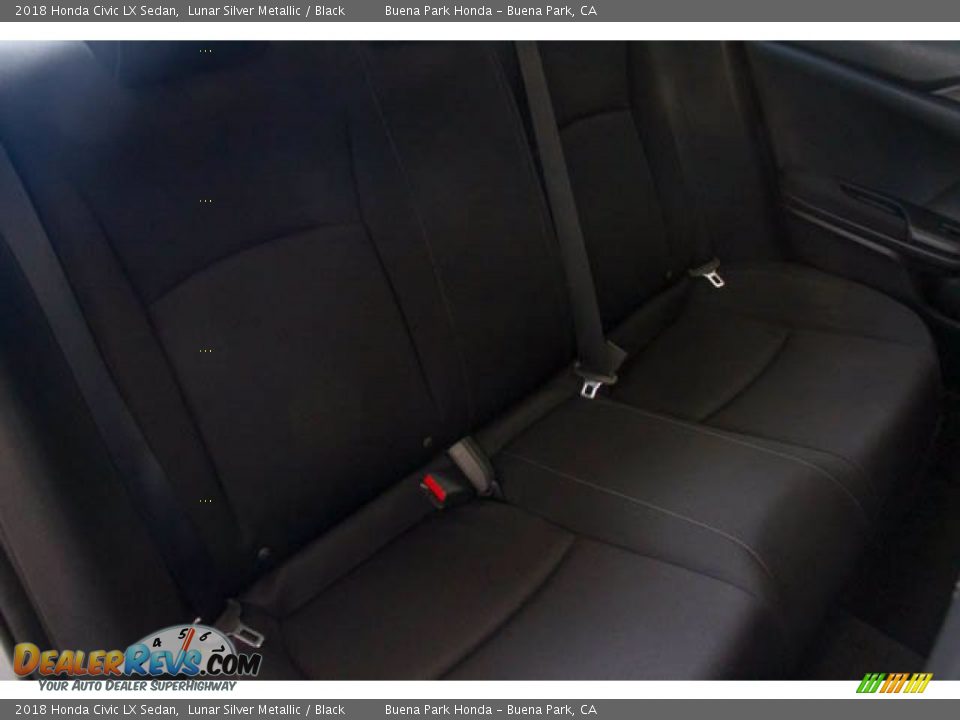 2018 Honda Civic LX Sedan Lunar Silver Metallic / Black Photo #23