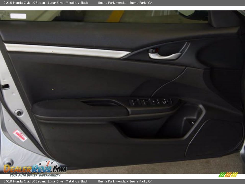 2018 Honda Civic LX Sedan Lunar Silver Metallic / Black Photo #29