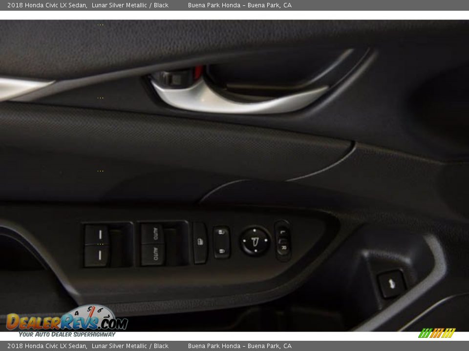2018 Honda Civic LX Sedan Lunar Silver Metallic / Black Photo #30