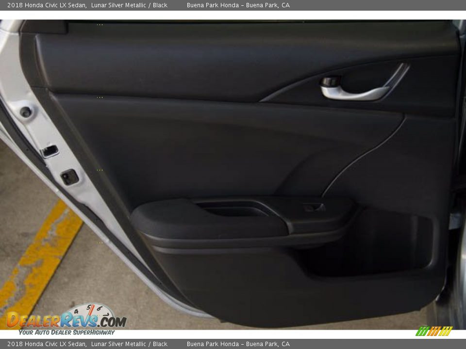 2018 Honda Civic LX Sedan Lunar Silver Metallic / Black Photo #31