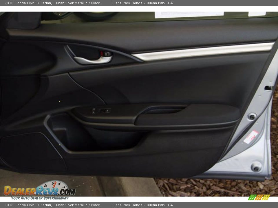 2018 Honda Civic LX Sedan Lunar Silver Metallic / Black Photo #33