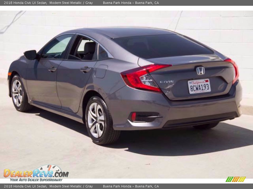 2018 Honda Civic LX Sedan Modern Steel Metallic / Gray Photo #2