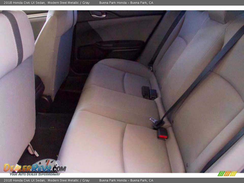 2018 Honda Civic LX Sedan Modern Steel Metallic / Gray Photo #4