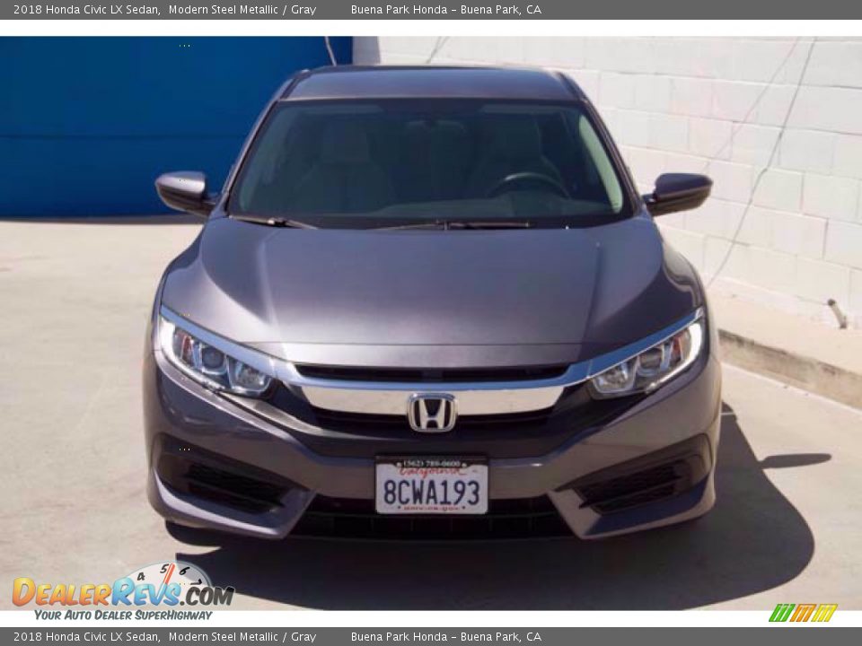2018 Honda Civic LX Sedan Modern Steel Metallic / Gray Photo #7