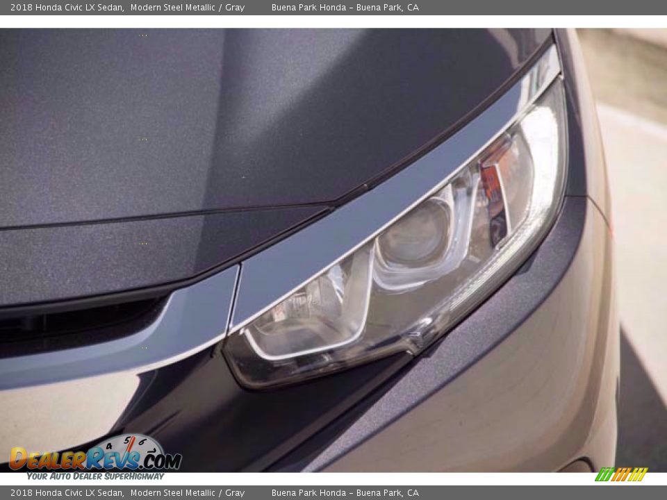 2018 Honda Civic LX Sedan Modern Steel Metallic / Gray Photo #9