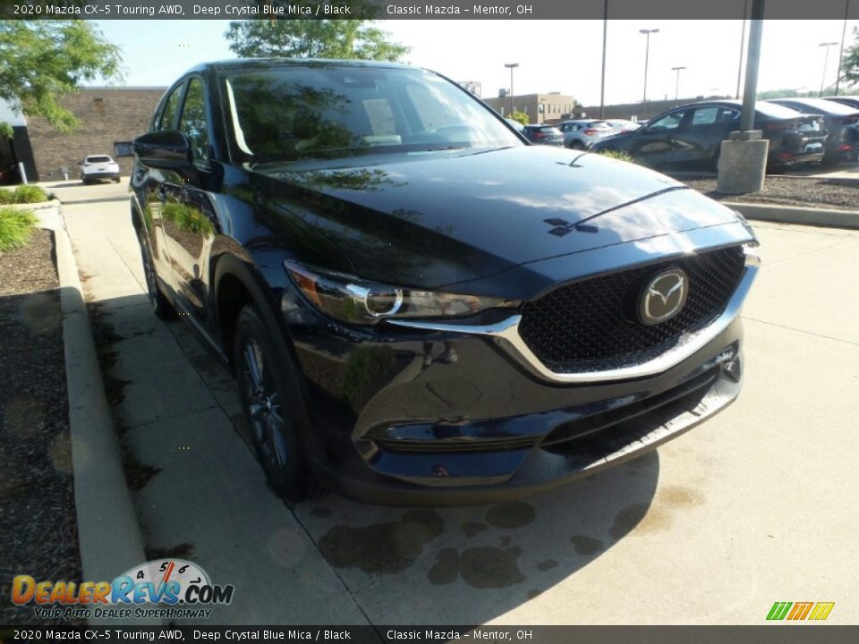 2020 Mazda CX-5 Touring AWD Deep Crystal Blue Mica / Black Photo #1