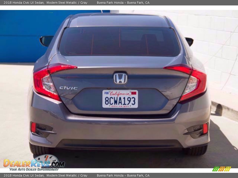 2018 Honda Civic LX Sedan Modern Steel Metallic / Gray Photo #11