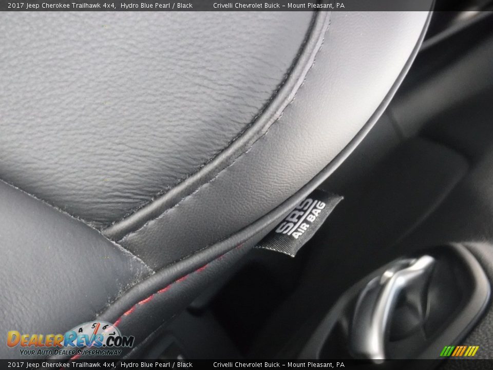 2017 Jeep Cherokee Trailhawk 4x4 Hydro Blue Pearl / Black Photo #19