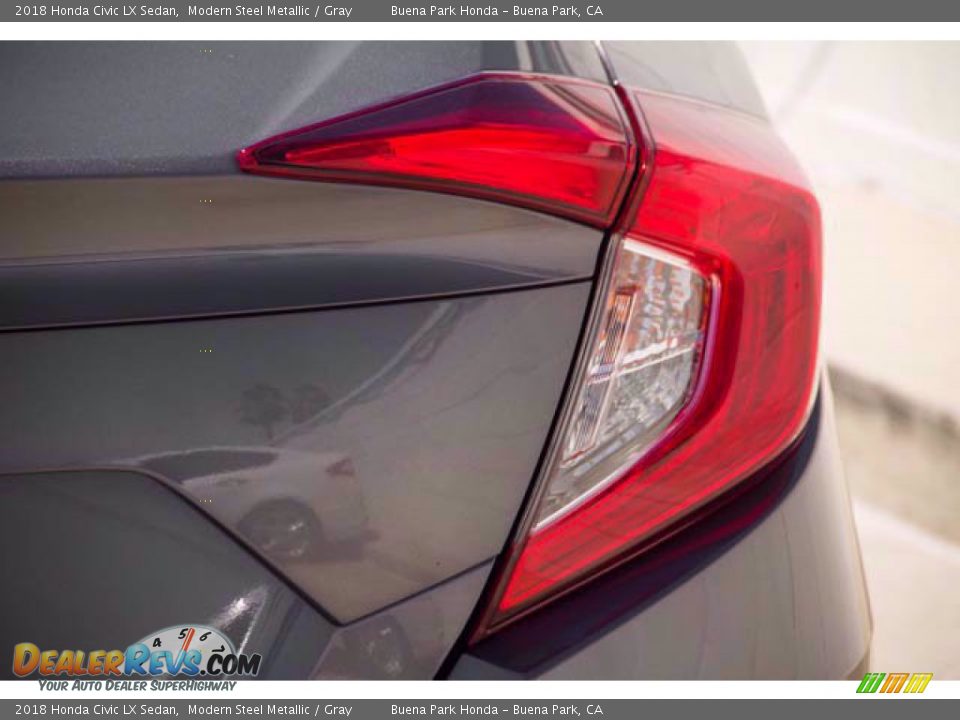 2018 Honda Civic LX Sedan Modern Steel Metallic / Gray Photo #13