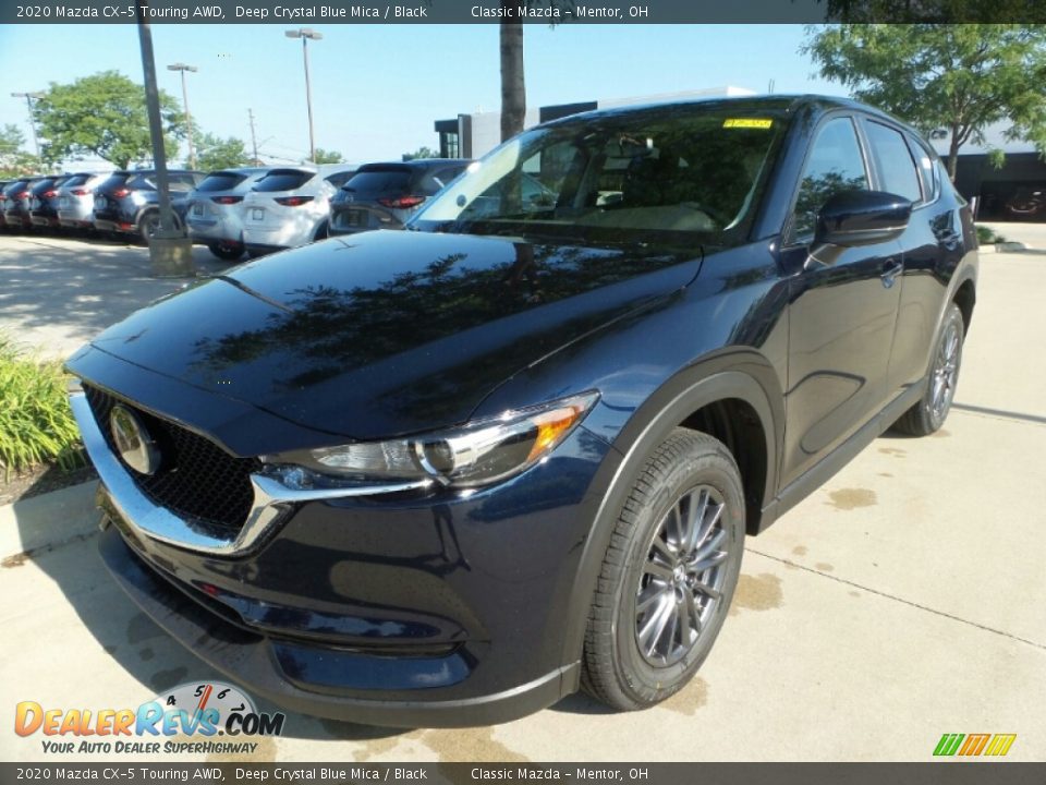 2020 Mazda CX-5 Touring AWD Deep Crystal Blue Mica / Black Photo #3