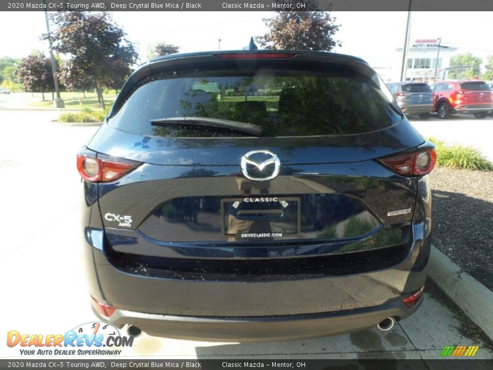 2020 Mazda CX-5 Touring AWD Deep Crystal Blue Mica / Black Photo #6