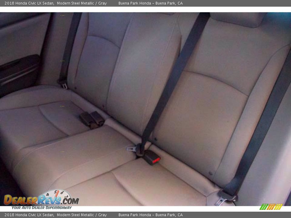 2018 Honda Civic LX Sedan Modern Steel Metallic / Gray Photo #20