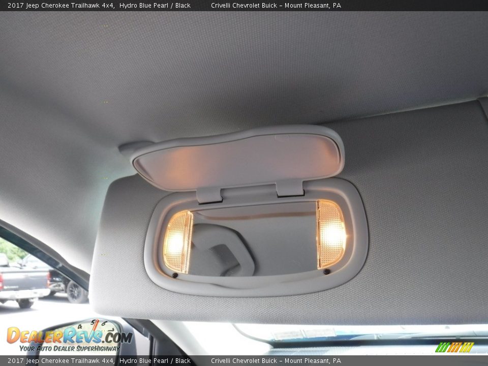 2017 Jeep Cherokee Trailhawk 4x4 Hydro Blue Pearl / Black Photo #27