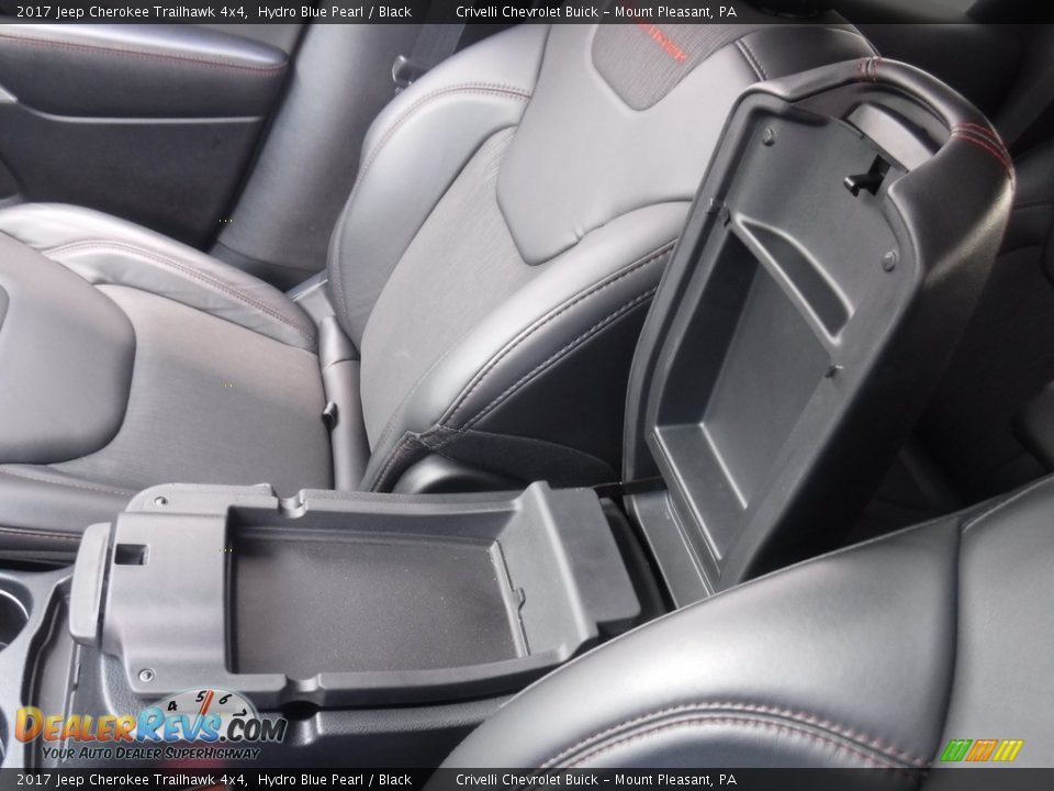 2017 Jeep Cherokee Trailhawk 4x4 Hydro Blue Pearl / Black Photo #28