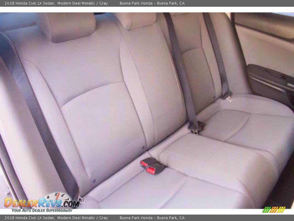 2018 Honda Civic LX Sedan Modern Steel Metallic / Gray Photo #23