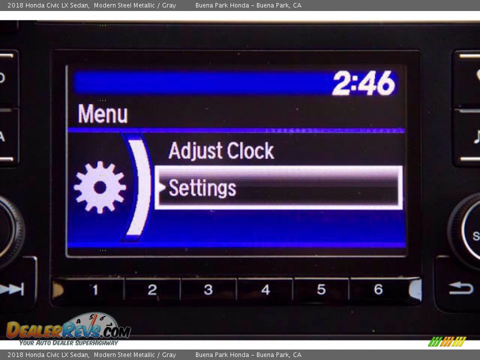 2018 Honda Civic LX Sedan Modern Steel Metallic / Gray Photo #26