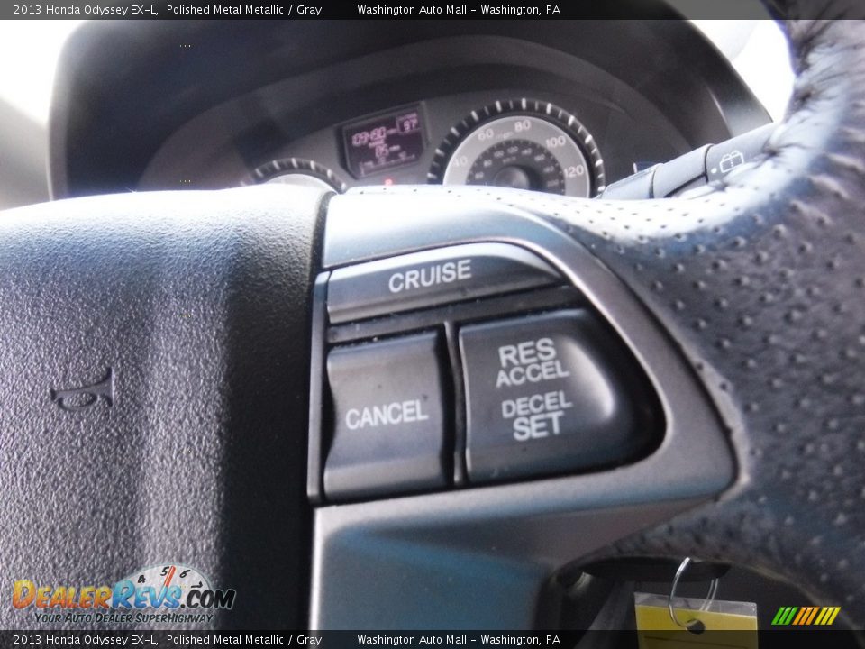 2013 Honda Odyssey EX-L Polished Metal Metallic / Gray Photo #20