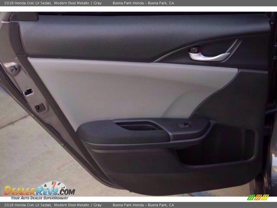 2018 Honda Civic LX Sedan Modern Steel Metallic / Gray Photo #31