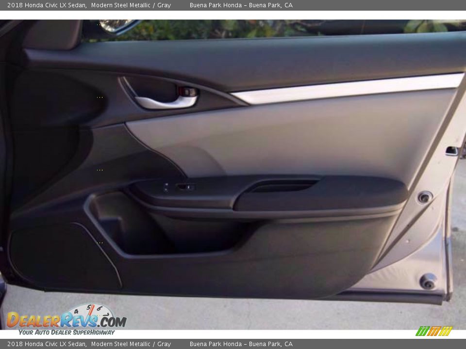 2018 Honda Civic LX Sedan Modern Steel Metallic / Gray Photo #33