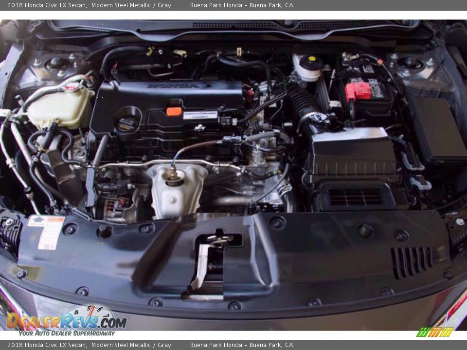 2018 Honda Civic LX Sedan Modern Steel Metallic / Gray Photo #34