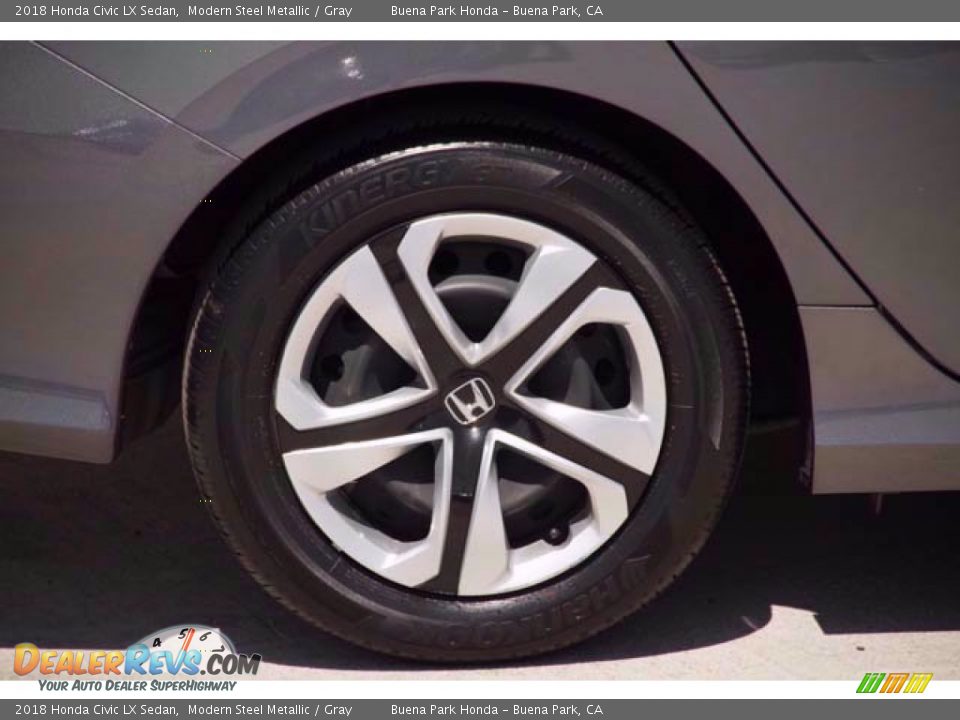 2018 Honda Civic LX Sedan Modern Steel Metallic / Gray Photo #35