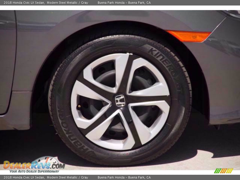 2018 Honda Civic LX Sedan Modern Steel Metallic / Gray Photo #36