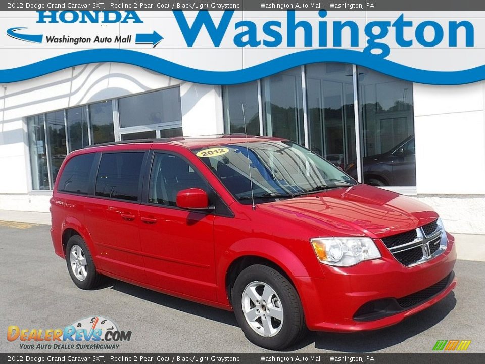 2012 Dodge Grand Caravan SXT Redline 2 Pearl Coat / Black/Light Graystone Photo #1