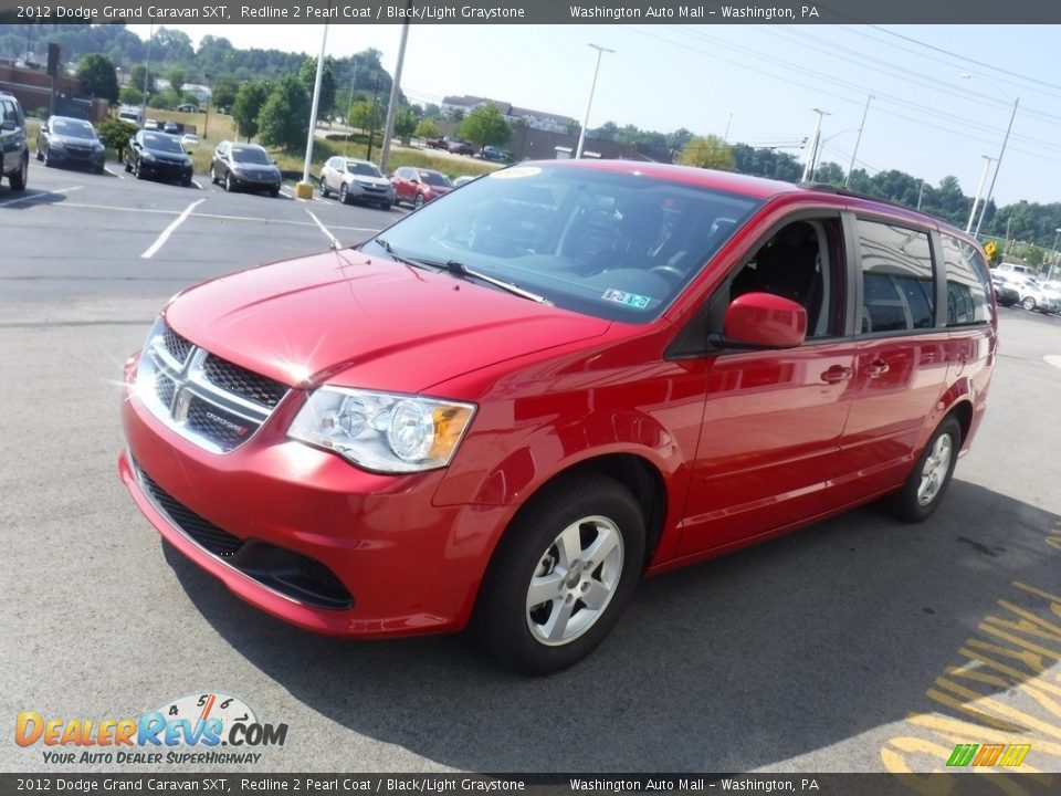 2012 Dodge Grand Caravan SXT Redline 2 Pearl Coat / Black/Light Graystone Photo #6