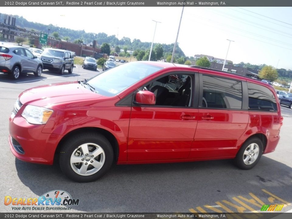 2012 Dodge Grand Caravan SXT Redline 2 Pearl Coat / Black/Light Graystone Photo #7