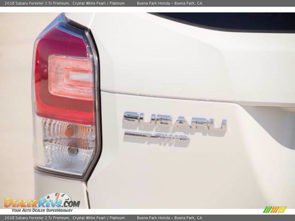 2018 Subaru Forester 2.5i Premium Crystal White Pearl / Platinum Photo #12