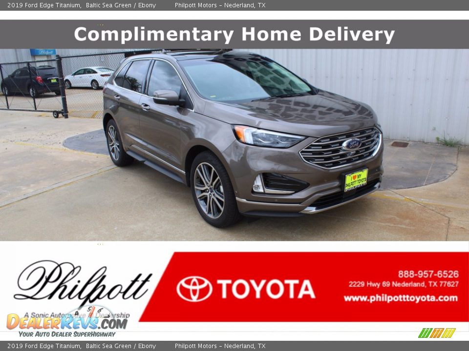2019 Ford Edge Titanium Baltic Sea Green / Ebony Photo #1