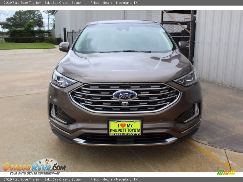 2019 Ford Edge Titanium Baltic Sea Green / Ebony Photo #3