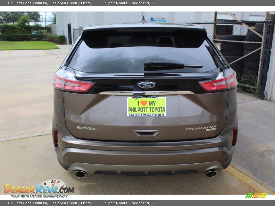2019 Ford Edge Titanium Baltic Sea Green / Ebony Photo #6