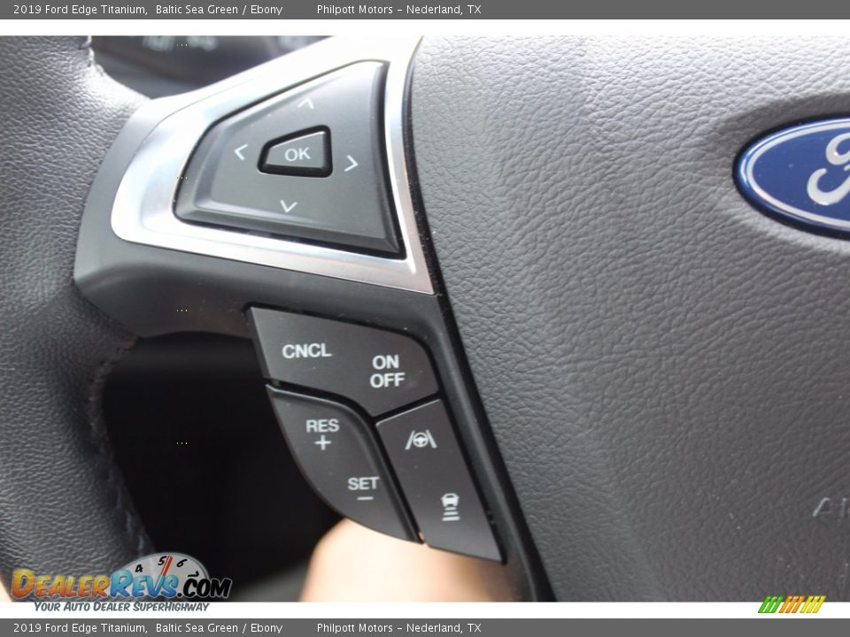 2019 Ford Edge Titanium Baltic Sea Green / Ebony Photo #10