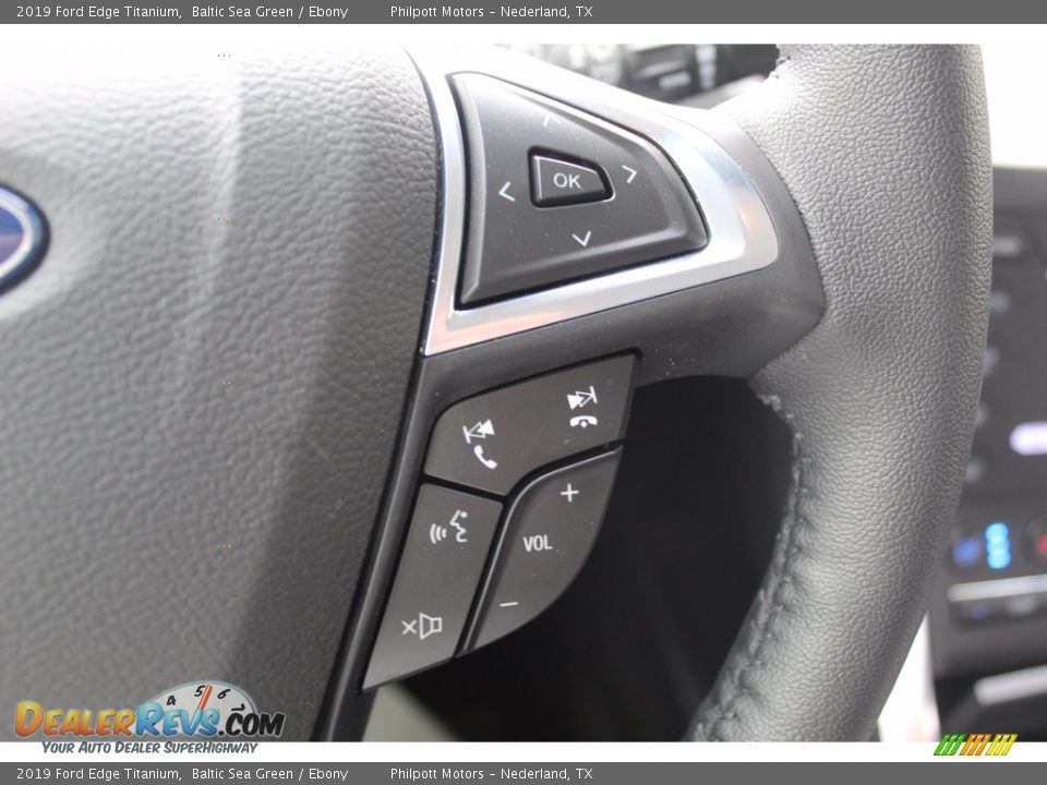 2019 Ford Edge Titanium Baltic Sea Green / Ebony Photo #11