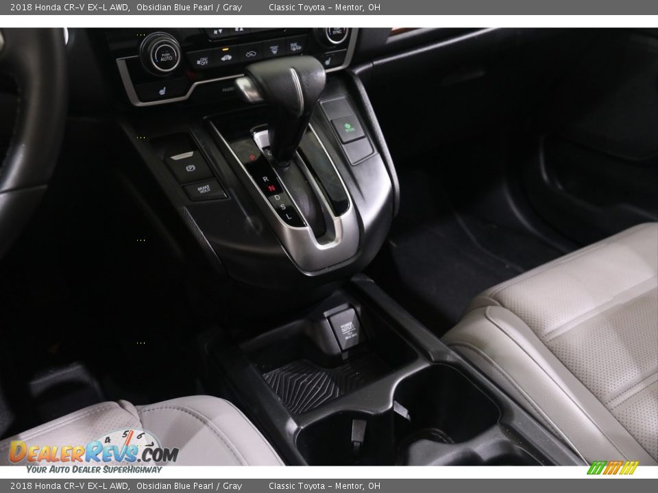 2018 Honda CR-V EX-L AWD Obsidian Blue Pearl / Gray Photo #12