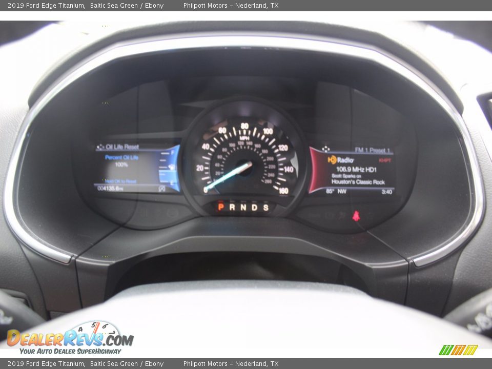 2019 Ford Edge Titanium Baltic Sea Green / Ebony Photo #12