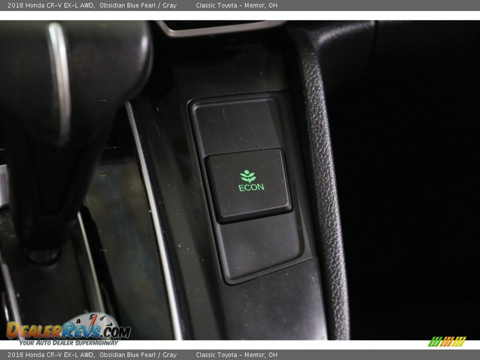 2018 Honda CR-V EX-L AWD Obsidian Blue Pearl / Gray Photo #13