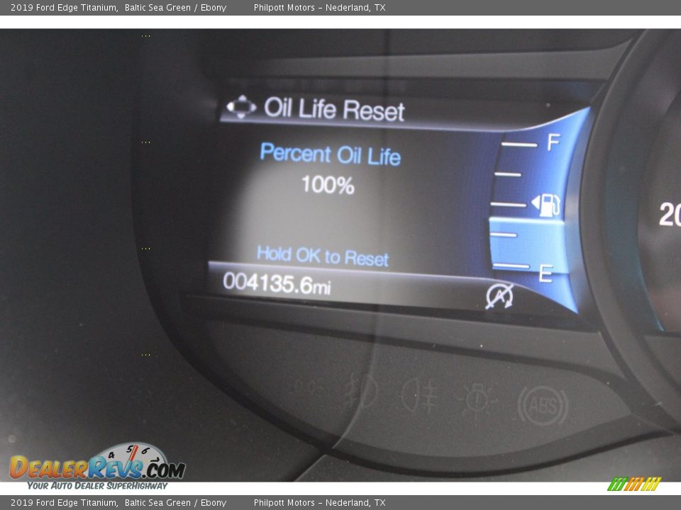 2019 Ford Edge Titanium Baltic Sea Green / Ebony Photo #13