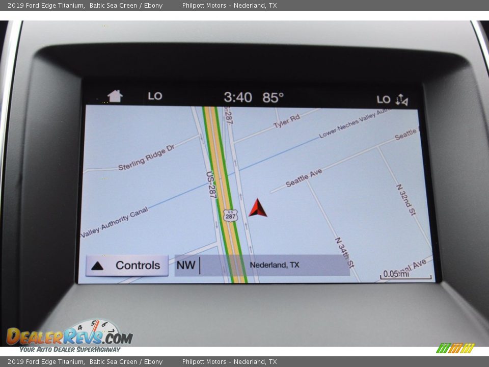 2019 Ford Edge Titanium Baltic Sea Green / Ebony Photo #14