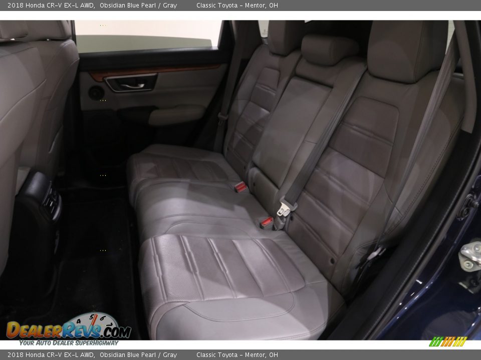 2018 Honda CR-V EX-L AWD Obsidian Blue Pearl / Gray Photo #16