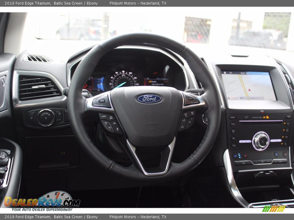 2019 Ford Edge Titanium Baltic Sea Green / Ebony Photo #20